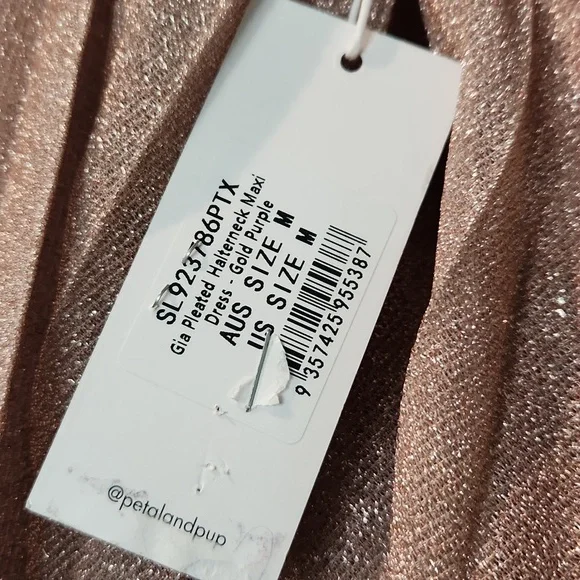 Petal & Pup Women's Gia Pleated Halterneck Maxi Dress - Picture 7 of 8